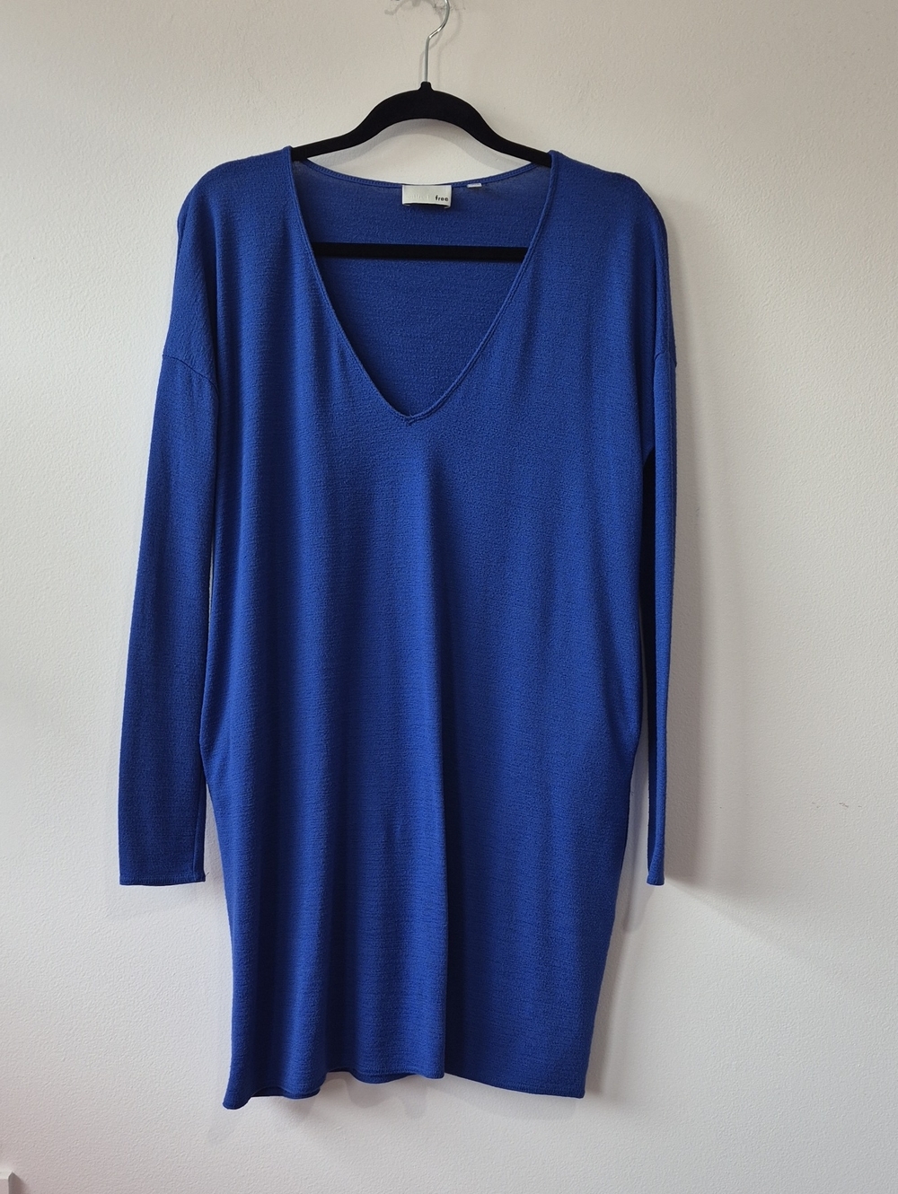 ARITZIA WILFRED FREE GAIL POCKET MIDI DRESS COBALT BLUE